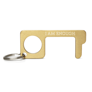 I AM ENOUGH - Engraved Brass Touch Tool