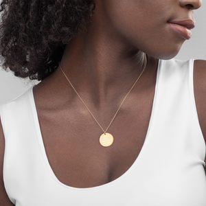 I TRUST THE PROCESS OF LIFE - Engraved Disc Necklace